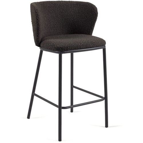 Kave Home Crna barska stolica (visine sjedala 65 cm) Ciselia &amp;ndash; Slike