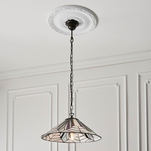  Endon 63938 - Luster na lancu Tiffany ASTORIA 1xE27/60W/230V &amp;Oslash; 48 cm Slike