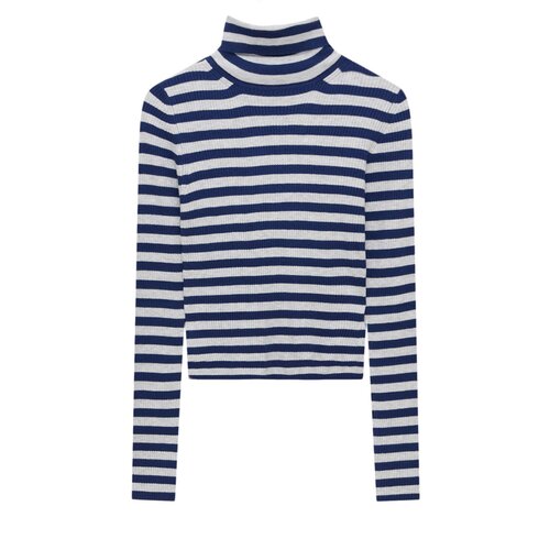 Pull&amp;amp;Bear Pulover modra / svetlo siva Slike