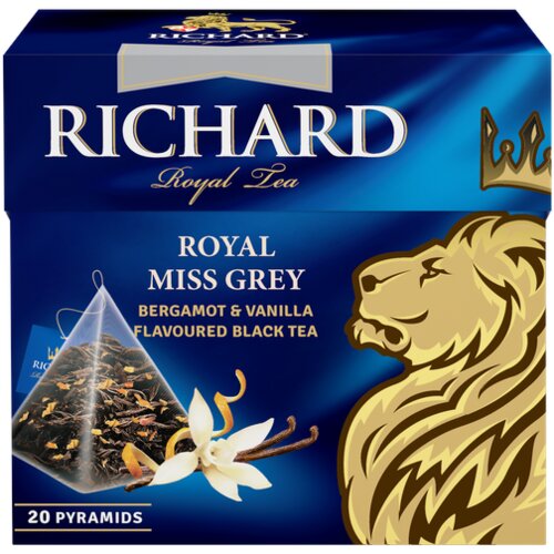 Richard royal miss grey, 34g - crni čaj sa aromom bergamota i vanile i korom narandže Slike