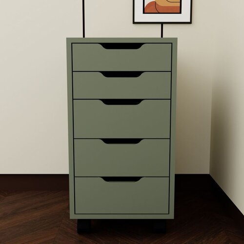 Hanah home caisson 1600-78 green multi purpose cabinet Cene
