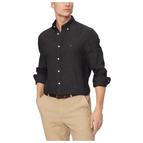 Tommy Hilfiger Srajce z dolgimi rokavi MW0MW41530 Črna Cene
