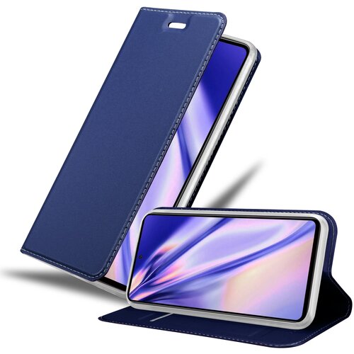 Cadorabo Ohi&amp;scaron;je, združljiv s Samsungom v elegantno temno modri - za&amp;scaron;čitni pokrov z magnetnim zapiranjem, stoječo funkcijo in režo za kartico, (20593960) Slike