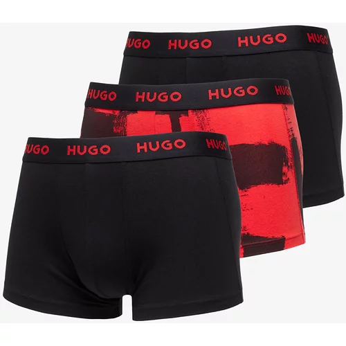 Hugo Boss Logo-Waistband Stretch Trunks 3-Pack Multi