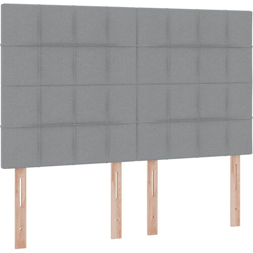  Krevet s madracem i skladi&amp;scaron;tem Svijetlo siva 140 x 190 cm Svjetlosiva Slike