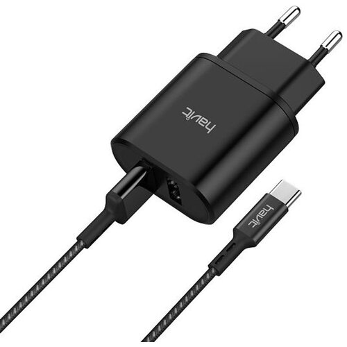 Havit PUNJAČ KUĆNI DUO USB-Type C sa bežičnim punjačem za Sat PD22W UC132 EU Slike