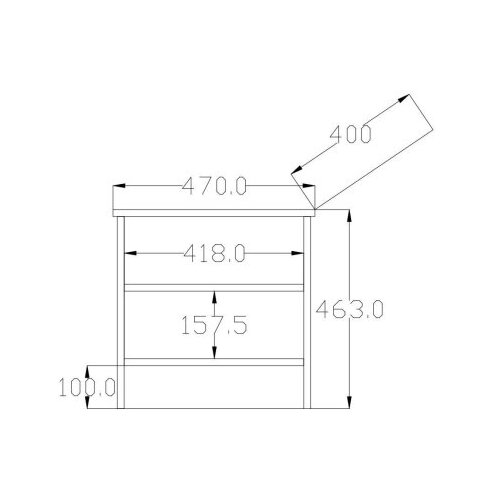 Hanah home noćni ormarić rb 168 02 Slike