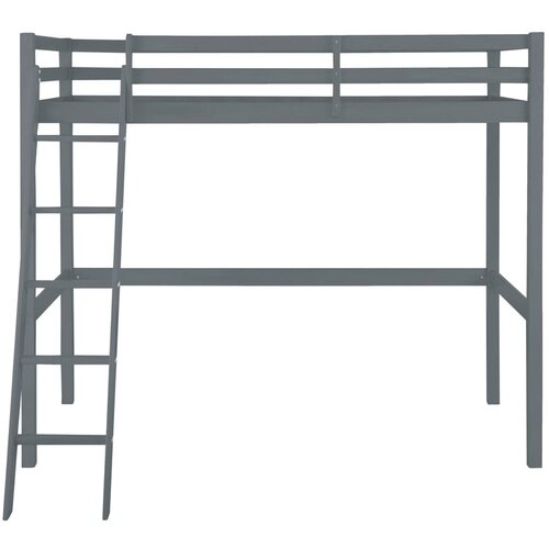 St&amp;oslash;raa sivi uzdignuti krevet od borovine Alpi2, 90 x 200 cm Slike