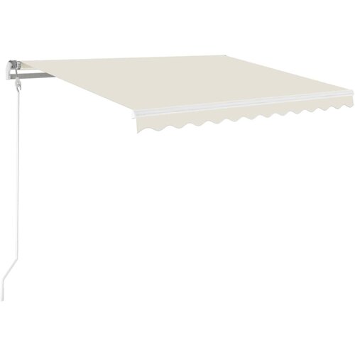 Maison Chic Ročno zložljiva tenda - Senčniki z LED lučmi 350x250 cm krem, (22041479) Slike