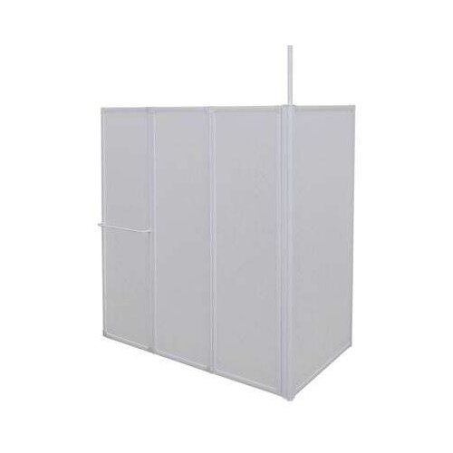 vidaXL Stena za tuš L oblike 70x120x137 cm 4 paneli zložljiva Cene