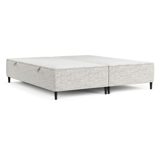 Maison de R&amp;ecirc;ve Svijetlo sivi tapecirani bračni krevet s prostorom za odlaganje 200x200 cm Tate &amp;ndash; Slike