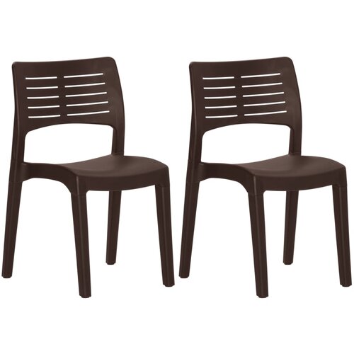 Maison Chic Vrtni Stoli - Stol za vrt 2 kosa mocha poliuretan JS514, (21878460) Slike