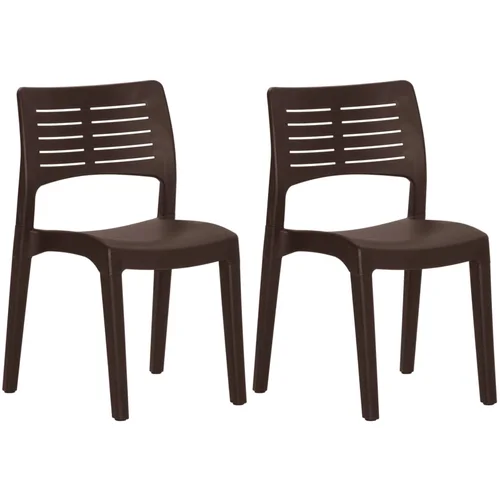 Maison Chic Vrtni Stoli - Stol za vrt 2 kosa mocha poliuretan JS514, (21878460) Maison Chic Vrtni Stoli - Stol za vrt 2 kosa mocha poliuretan JS514, (21878460)
