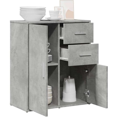 VidaXL Komoda beton siva 60 x 31 x 70 cm od konstruiranog drva Slike