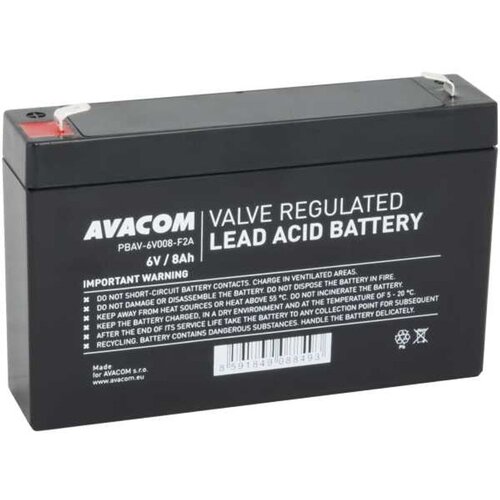 AVACOM UPS baterija 6V 8Ah F2 PBAV-6V008-F2A Slike