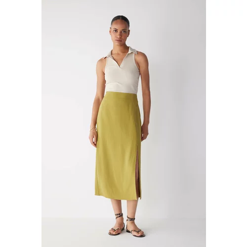 Defacto Lined Normal Waist Midi Skirt