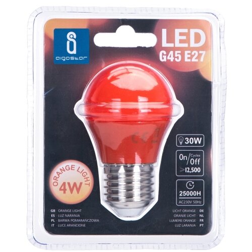 Aigostar led sijalica G45 E27/4W/230V narandžasta Slike