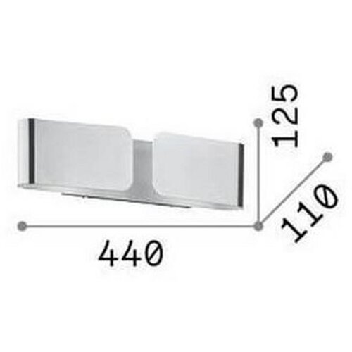 Ideal Lux STENSKA SVETILKA Clip Small Bianco E27 Slike