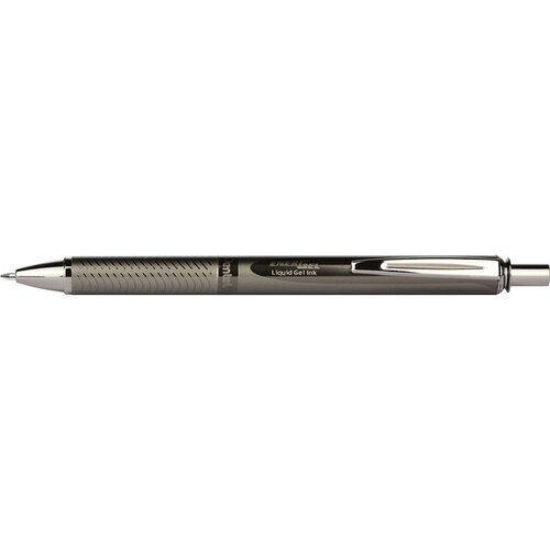 Pentel Gel roler EnerGel BL407 0,7 mm s metalnim tijelom, tamno sivi Cijene