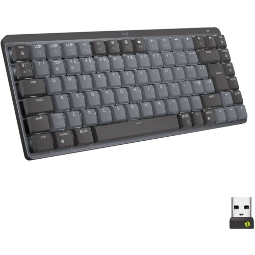 Logitech MX Mini Mechanical tipkovnica RF bežični + Bluetooth QWERTY US Međunarodna Grafit, Sivo Cijene