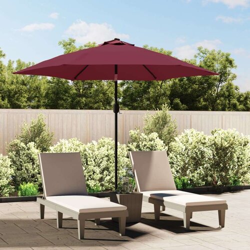  Vanjski suncobran s metalnim stupom bordo 300 cm Slike