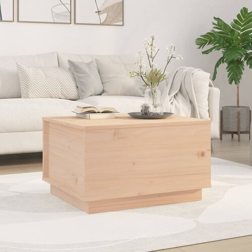 VidaXL Klubska mizica 60x50x35 cm trdna borovina Slike