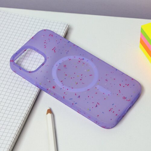 Maska za telefon Colorful Magsafe za iPhone 14 6.1 ljubičasta Slike