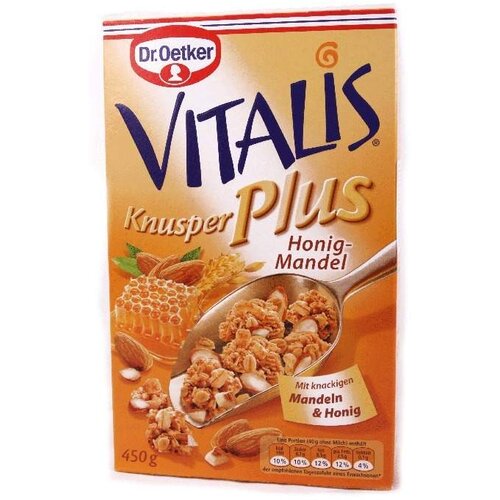 Dr. Oetker Musli Vitalis Krispi Med i badem, 450g Slike
