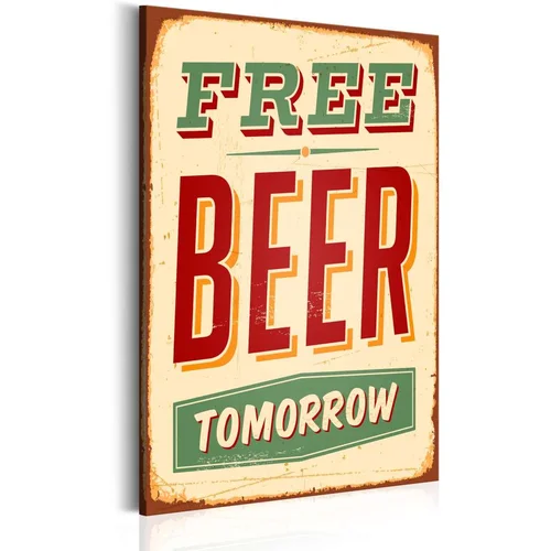  Slika - Free Beer Tomorrow 80x120