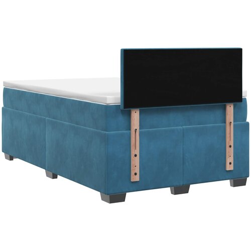  Boxspring krevet s madracem Tamno plava 120 x 200 cm Bar&amp;scaron;un Slike