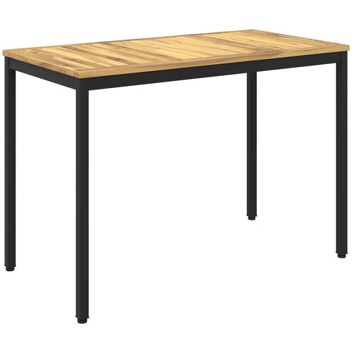  Stol za večeru u vrtu Bijela i crna 108,5 x 55 x 75 cm Slike