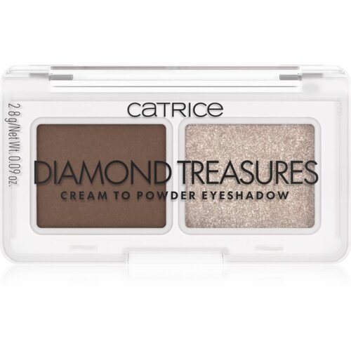 Catrice Diamond Treasures duo sjenila za oči nijansa 01 Hazel Spark 2.8 g Slike