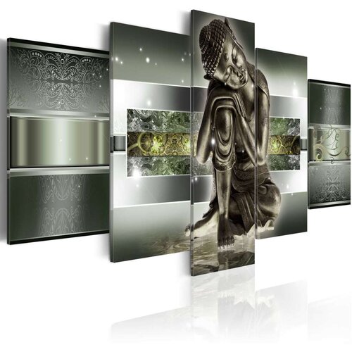  Slika - Sleeping buddha in greens 200x100 Cijene