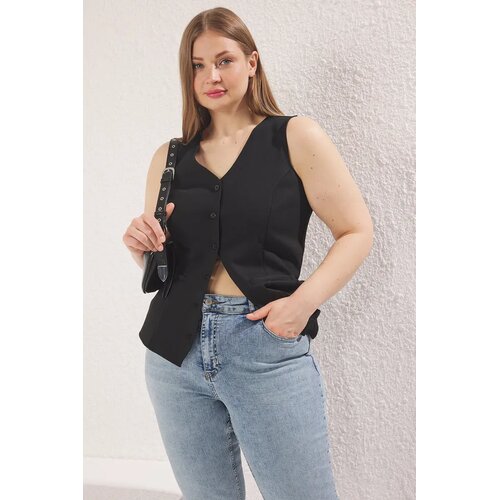 Trendyol Ženski prsluk Tbbss25Bh00022, Crni Cene