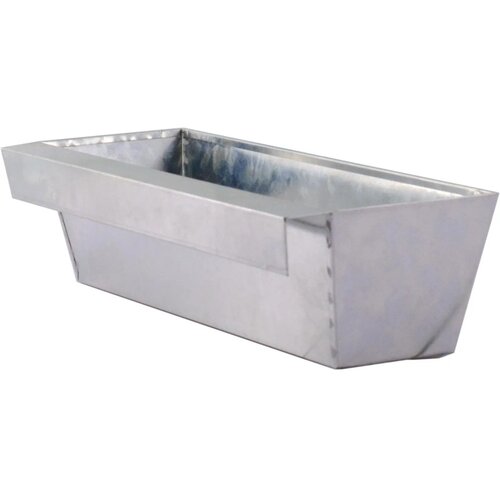  pocinkano cvetlično korito za gradnjo s paletami 38 cm x 33,3 cm x 9 cm srebrno Slike