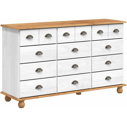  Komoda ASKIM Bijelo 79 x 40 x 133,5 cm Čvrsto borovo drvo Slike