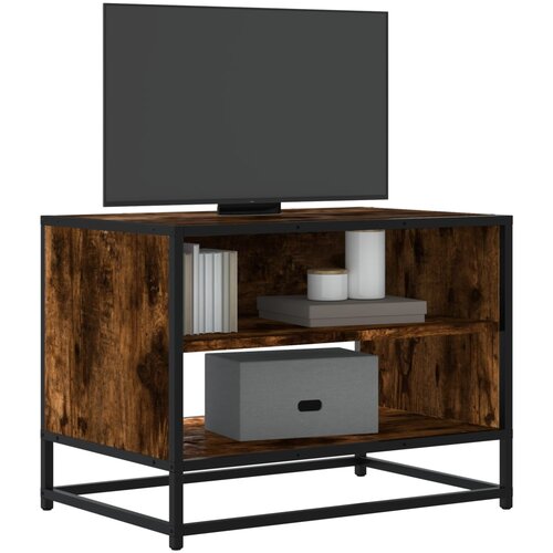 VidaXL TV omarica dimljeni hrast 61x40x46 cm inženirski les Slike