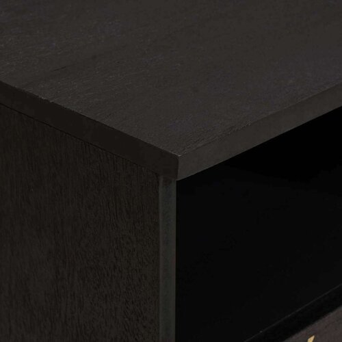  ormar s ladicama Crna 100 x 33 x 46 cm Čvrsto drvo manga Slike