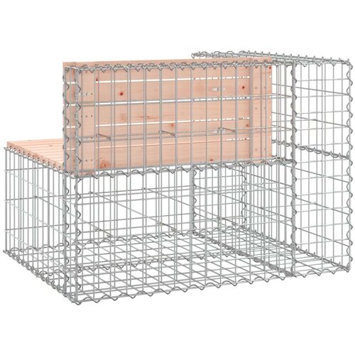 vidaXL Vrtna klupa s gabionskim dizajnom 92x71x65 5 cm drvo duglazije Cene