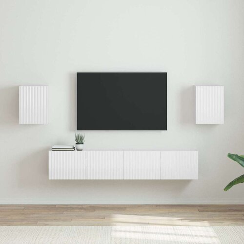 TV zidni ormar Zidne 2 pcs Sjajno bijelo 30 x 31 x 40 cm Cene