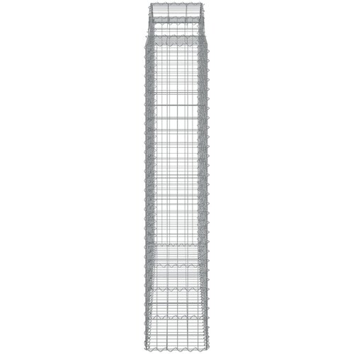  Lučne gabionske ko&amp;scaron;are 10kom 200x50x200/220cm pocinčano željezo Slike