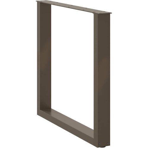 Noge za blagovaonski stol U-oblik 2 kom Prirodni čelik 90 x (72-73) cm Čelik Slike