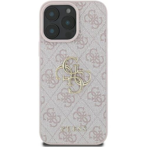 Guess Originalni ovitek GUHCP16L4GMGPI za iPhone 16 Pro - Leather - roza Cene