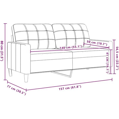  3-dijelni set sofa s jastucima tamnozeleni bar&amp;scaron;unasti Slike