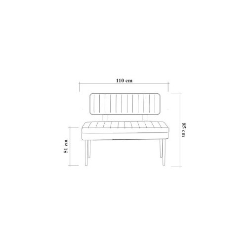 Woody Fashion Trpezarijska klupa Vina Bank 110x85x40cm Orah Slike