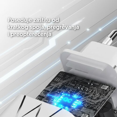  Univerzalni brzi punjač 1xPD Type-C + 1xQC Slike