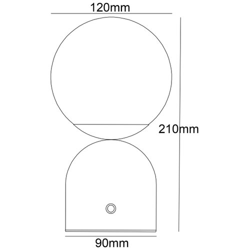Globo 21006S - prigu&amp;scaron;iva dodirna LED stona lampa JULSY LED/2,5W/3,7V crna Slike