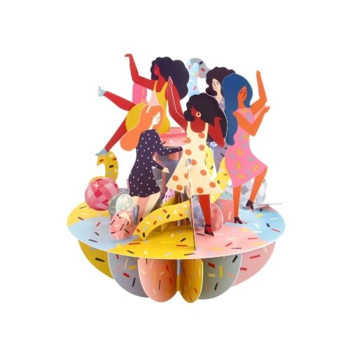 Santoro Pirouettes - Čestitka 3D - Pirouettes, Girls Just Wanna Have Fun Slike