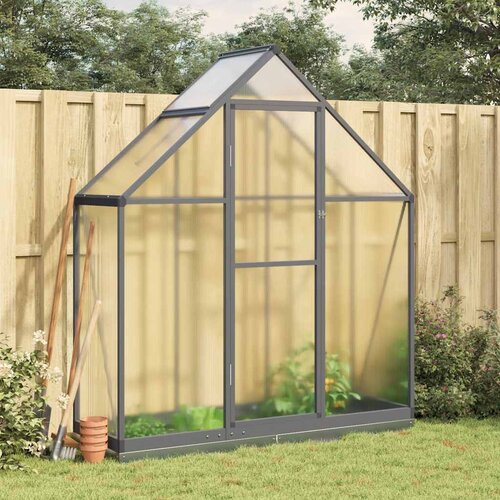 VidaXL Rastlinjak z okvirjem antracit 169x58x202 cm aluminij Slike