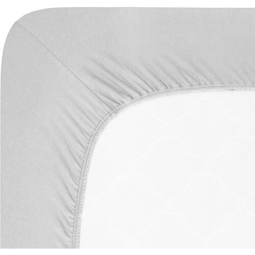 Andrea Simone Svetlo siva napenjalna rjuha iz jerseyja 160x200 cm Boxspring &amp;ndash; Slike